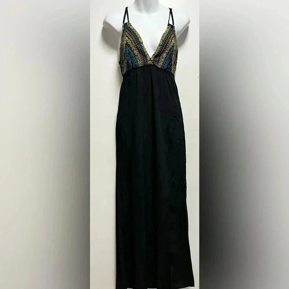 Lovestitch Empire Waist Embroidered Maxi Dress